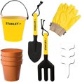 thumbnail image 1 of Juego de herramientas de jardín para niños, caja de herramientas roja Stanley Jr, 10 piezas, 1 of 2
