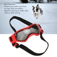 thumbnail image 5 of BIMZUC Dog Goggles Soft Silicone Frame Adjustable UV Protection Sunglasses for Eye Protection Outdoor Driving Cycling Red, 4.5 inches / 11.5 cm, Comfortable Pet Eyewear for Small and Medium Dogs, 5 of 9