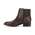 thumbnail image 3 of Style Co Womens Edwinaa Gore Booties Chocolate Smooth 7.5M, 3 of 4