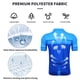 thumbnail image 4 of WEST BIKING Maillot de ciclismo para hombre de manga corta reflectante con bolsillos traseros, transpirable, de secado rápido, ropa de fitness para equipos profesionales al aire libre, 4 of 5