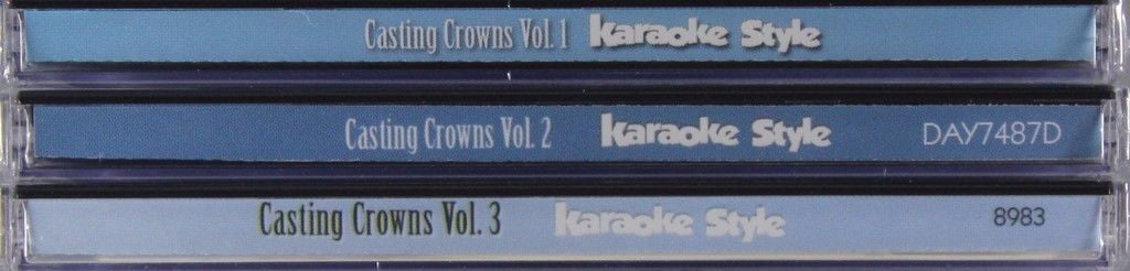 Casting Crowns Karaoke Volumes 1, 2 &amp; 3 CD Set