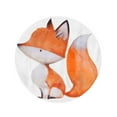 thumbnail image 2 of JSDART Serviette de Plage Ronde 60 Pouces Couverture Colorée Bébé Mignonne Aquarelle Fox sur Dessin de Lapin Rouge Cercle de Voyage Serviettes Circulaires Tapis Tapisserie Jeté de Plage, 2 of 2