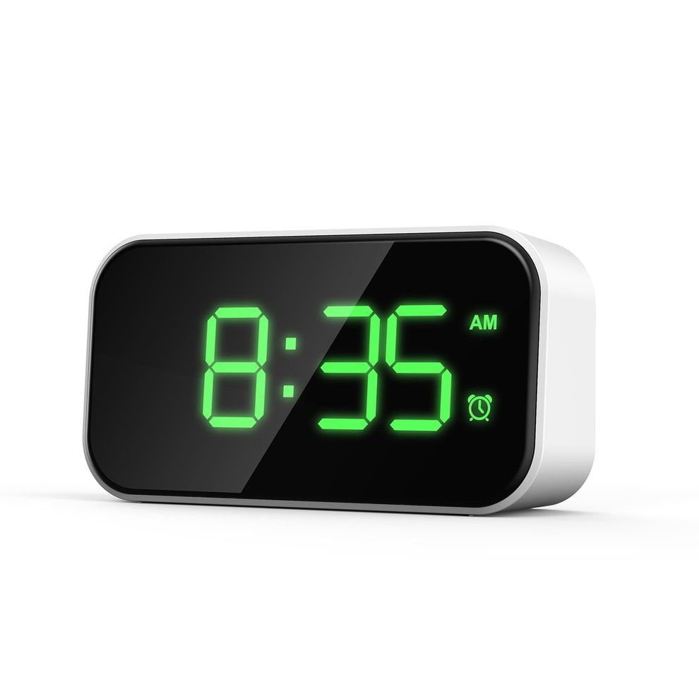 Libertroy TS-H129Y Digital Number LCD Calendar Wall Alarm Clock con Snooze Thermometer Higrómetro de Temperatura 