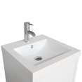 thumbnail image 4 of Wonline 18" New Modern Design White Bathroom Vanity Cabinet with Undermount Resin Sink & drawer, 4 of 13