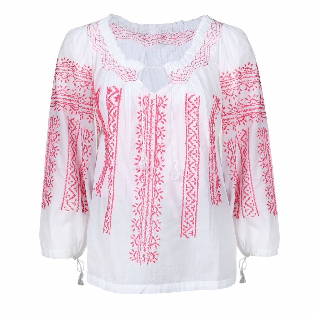 embroidered peasant tunic