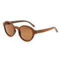 thumbnail image 3 of Earth Wood Sunglasses 085G Maho Wood Frame Sunglasses, Silver-walnut, 3 of 6