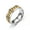Gold, variant on Silver/Gold/Black/Blue/Rainbow Chain Spinner Band Male Stainless Steel Mens Ring