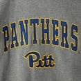 thumbnail image 4 of Men's Colosseum Heathered Gray Pitt Panthers Arch & Logo Sweatshirt, 4 of 4
