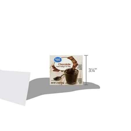 (5 pack) (5 Pack) Great Value Chocolate Instant Pudding & Pie Filling, 3.9 oz