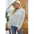thumbnail image 4 of Criss Cross Open Back Longsleeve Top, 4 of 5