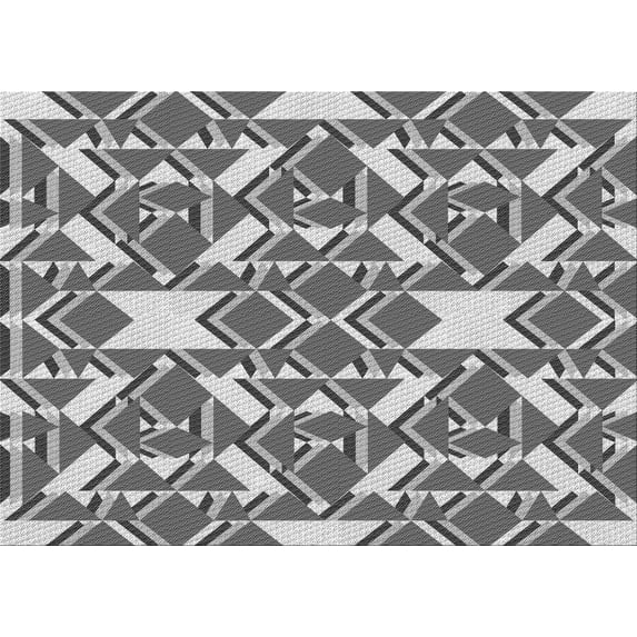Ahgly Company Machine Washable Indoor Rectangle Transitional Silver Gray Area Rugs, 2' x 4'