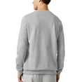thumbnail image 2 of Ma Croix Mens Lightweight Fleece Crew Neck Long Sleeve Sweater, 2 of 6