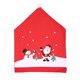 thumbnail image 1 of Funda para silla de comedor, Papá Noel, muñeco de nieve, gorro rojo, fundas traseras de sillas, decoración navideña, suministros de Año Nuevo, 2/4 Uds., 1 of 4
