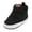 Black, variant on Xijirk Solid Baby Toddler High Top Warm Lined First Walking Shoes, Dual Hook and Loop Non Soft Sole Winter Boots for Boys Girls Indoor Outdoor Wear Black,12-18 Months