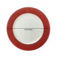 thumbnail image 3 of SD Red and cream color Porcelian Plate- 6 Pk, 3 of 4