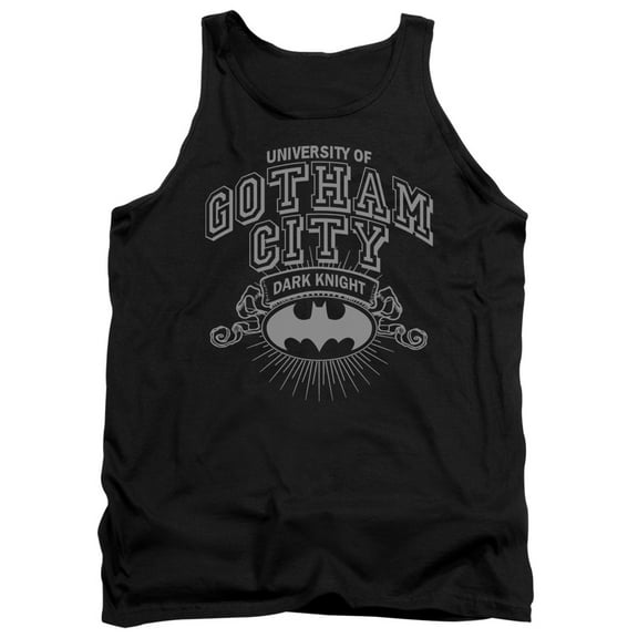 Batman University Of Gotham Adult Tank Top Black