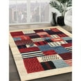 thumbnail image 3 of Ahgly Company Machine Washable Indoor Rectangle Contemporary Saffron Red Area Rugs, 5' x 8', 3 of 7
