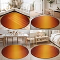thumbnail image 4 of Round Area Rugs 5Ft, Burnt Orange Yellow Ombre Non-Slip Washable Circle Rugs Carpet, Modern Art Abstract Aesthetics Indoor Outdoor Rug Floor Mats Throw Runner for Bedroom Living Room Bathroom, 4 of 8