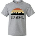 thumbnail image 3 of Inktastic Denver Colorado Skyline Vintage Youth T-Shirt, 3 of 5