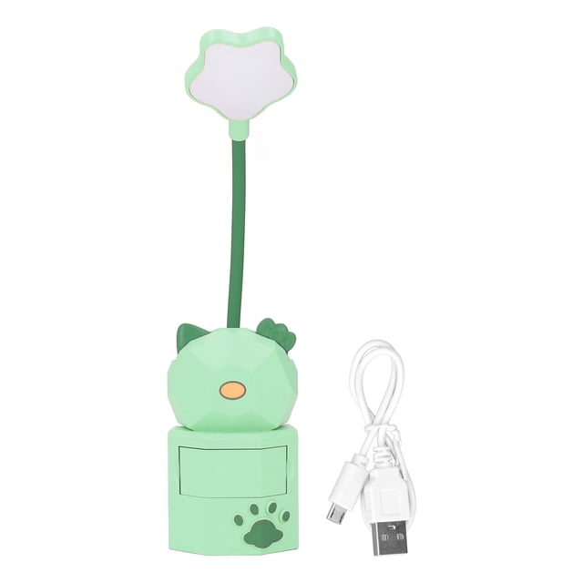 LED Desk Lamp, Eye Protection LED 360 Degree Adjustment Table Lamp For Reading For Learning Green