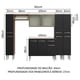 thumbnail image 3 of Cocina Integral 261cm Marrón/Negro Emilly Madesa 06, 3 of 5