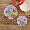 thumbnail image 7 of SKYSONIC 2 pcs Pumpkin Butterfly Colorful Pot Holders Trivets, Heat Resistant Trivets,Thanksgiving Autumn Cotton Thread Weave Mats for Hot Pads Pans Pot Bowl Teapot, 7 of 7