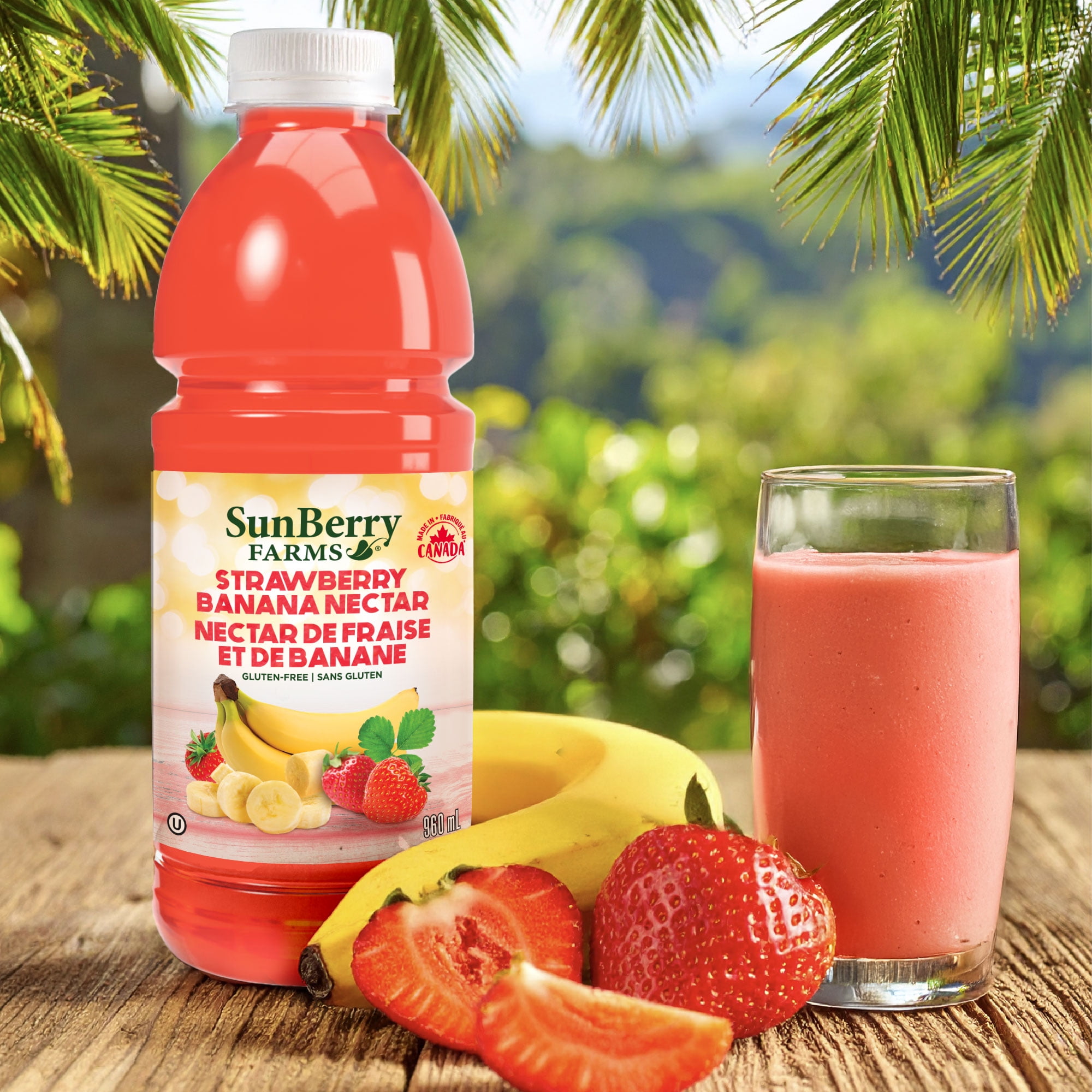 SunBerry Farms Nectar de fraise et de banane, 960 ml Volume/quantité – 960 ml/1
