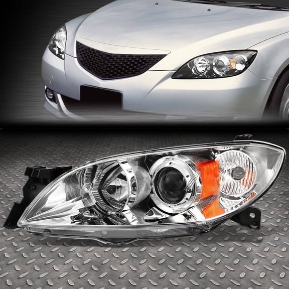 NUVISION for 04-09 Mazda 3 Sedan OE Style Projector Bumper Headlight Lamp Left MA2518108