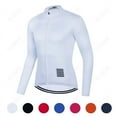 thumbnail image 2 of Maillots de ciclismo para hombre, camisetas blancas de manga larga para otoño, ropa de ciclismo de montaña, camisetas de equipo profesional, ropa de bicicleta, Mallot Ciclismo Hombre, 2 of 5