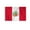 Peru 2x3 ft Flag-Nylon, variant on AGAS Peru with Official Seal Car Flag Premium 10.5x15 inch Double Stitched Edges Double Sided Print on Superknit Polyester 19 Inch White Plastic Unbreakable Stiff Pole