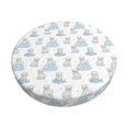 thumbnail image 2 of Round Bar Stool Seat Covers, Playful Polar Bear Pals Elastic Round Chair Cover Stool Seat Slipcover Bar Stool Cushions Round Pad for 12-14 inch, 2 of 7