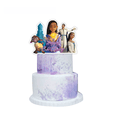 thumbnail image 4 of Suministros para fiestas temáticas de cumpleaños con temática de Star Wish Wish Wish, vajilla decorativa, plato de papel, taza, pañuelo, mantel, cuchillo, tenedor, cuchara, vajilla, traje, 4 of 4