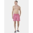 thumbnail image 2 of No Boundaries Men's & Big Men's Elastic Waist Swim Trunks, 6" Inseam, Size S-5XL, 2 of 5