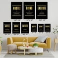 thumbnail image 6 of GUBIYU 3Pcs Black Gold Hustlers Poster Motivational Wall Decor Modern Art Hustle Grind Execute Wall Art Canvas Painting,Office Art Ideal Gift for Bedroom Living Room Corridor Room Decoration 12"x16", 6 of 6