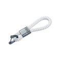 thumbnail image 1 of Llavero universal de cuero para coche con anillo en D Tejido hecho a mano Pulsera de pulsera duradera Llavero Llaves para coche Organizador Accesorios Blanco shamjiam llavero de coche, 1 of 8