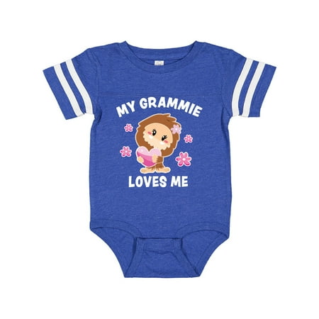 

Inktastic My Grammie Loves Me with Bigfoot Gift Baby Girl Bodysuit