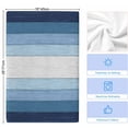 thumbnail image 5 of Blue Ombre Kitchen Towels Set of 4, Farmhouse Vintage Wooden Striped Soft Microfiber Dish Towels, Absorbent Quick-Dry Washable Dishcloths for Kitchen Cleaning, Drying Dishes, 18x28 Inches, 5 of 9