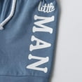 thumbnail image 6 of Infant Baby Boy Clothes Letter Short Sleeve Hooded Romper with Shorts Outfits Set Light Blue 3-6 Months, 6 of 6