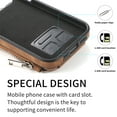 thumbnail image 6 of Mantto Wallet Case for iPhone 15 Pro Compatible with MagSafe Charging,Premium PU Leather Back Flip Card Holder Zipper Pocket Shockproof Magnetic Car Mount Anti-Scratch Phone Case,Brown, 6 of 13