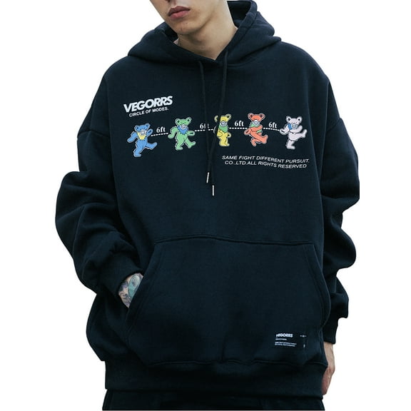 Niepce Inc Cotton Streetwear Graphic Printed Hoodie (Men's)