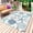 white Navy Blue Teal Green, variant on Outdoor Rug 3' x 5', Aqua Teal Coastal Large Carpet Area Rugs for Patio, RV, Deck, Summer Beach Starfish Coral Nautical Water Absorption Camping Rug, Lightweight Washable Rugs Runner