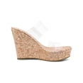 thumbnail image 3 of BLISSFUL STEP Women's Shoes Platform Clear Straps Wedge Heel Sandals Clear-1 9, 3 of 7