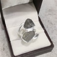 thumbnail image 2 of Natural Labradorite Ring, Rough Labra Gemstone Ring, Birthstone, Double Stone, 925 Sterling Silver, Womens Ring, Christmas, Thanksgiving, Handmade, Statement Jewelry, Rough Gemstone Jewelry, 2 of 6