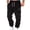 Black, variant on Sawvnm Mens Fashion Joggers Sports Pants - Cotton Pants Sweatpants Trousers Mens Long Pants Early Access Black S