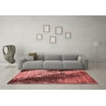 thumbnail image 3 of Ahgly Company Indoor Round Oriental Red Industrial Area Rugs, 8' Round, 3 of 4