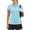 Sky Blue, variant on PINSPARK Womens Polos Shirts Short Sleeve Golf Tops Collared V Neck Tennis Shirts Workout Pickleball Apparel Plus Size