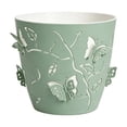 thumbnail image 2 of Cutouts Butterfly Pots for Plants, Double-Layer Planter Pots with Drainage & Saucers, Retro Style Large Flower Pots, Modern Style Large Flower Pots for Gardening Plants and Home Decor, 2 of 6