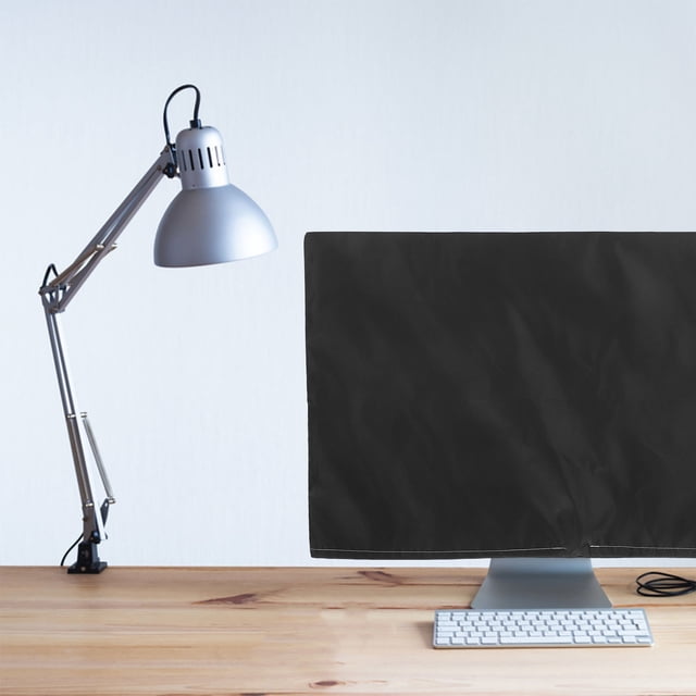 LABSERRON Universal Monitor Cover for Desktop TV Screen Protective Cover Black Oxford Fabric Anti-static 1Set