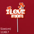 thumbnail image 1 of 10 Pcs/Bag Paper Board Mom Cake Topper Mother's Day Happy Birthday Decoration Cupcake Party Supplies Baking DIY Decor Gao Jinjia LED, 1 of 2