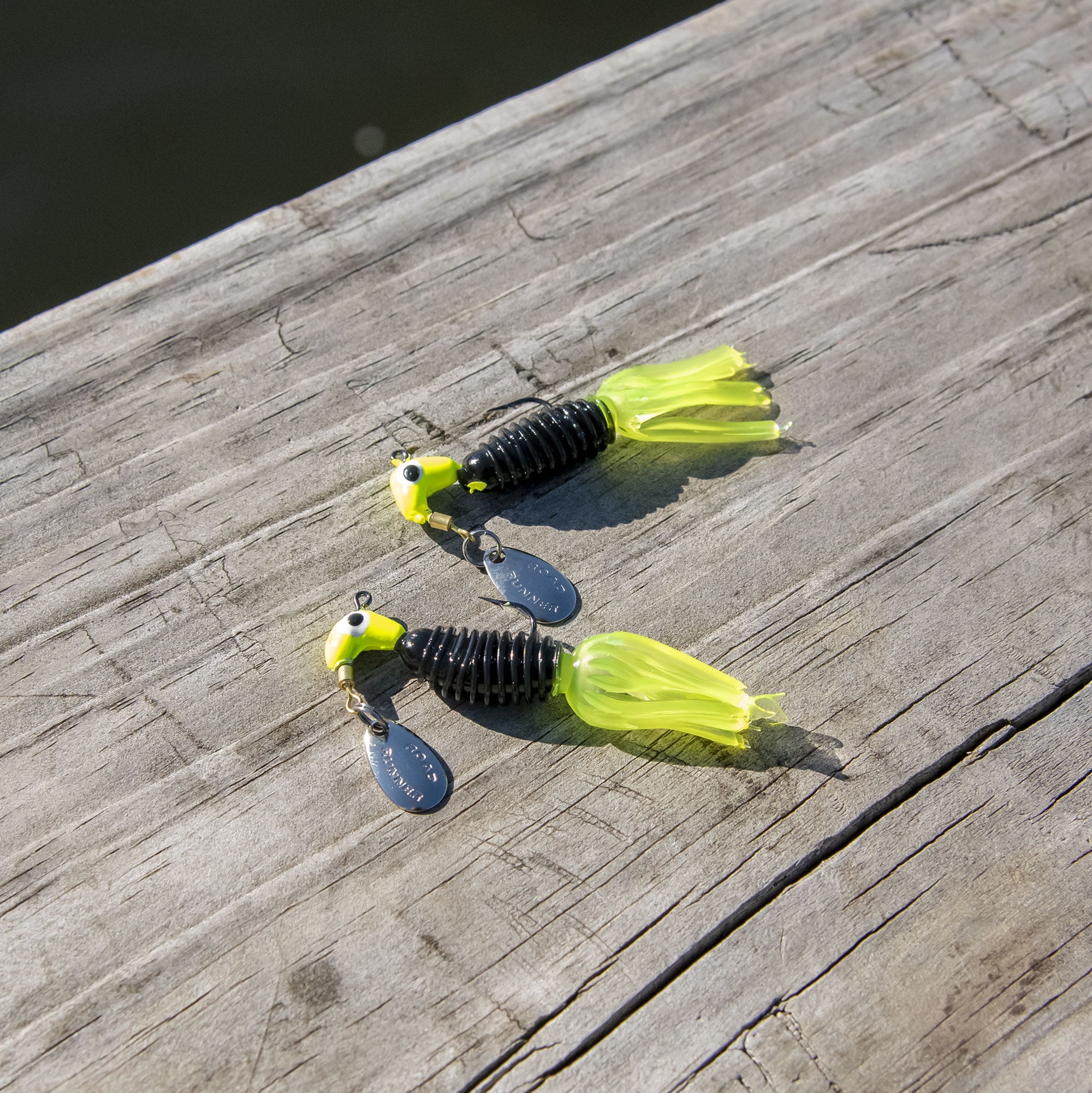 Road Runner 1/16 Crappie Tamer, Chartreuse/Black/Chartreuse